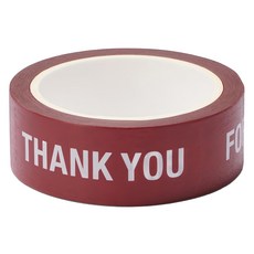 MUJI 無印良品 附裁線紙膠帶 15mm x 7m, 感謝message, 1捲