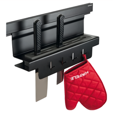 HAFELE 海福樂 廚房收納置物架刀叉架, 消光黑, 1個