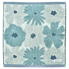 MARUSHIN 丸真 SOU SOU 美麗花園SEK抗菌防臭洗臉巾, 100%純棉, 日本製造, W34xL36xH0.5/cm, 草綠色, 1條