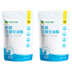 TRUE ONE 食在加分 中鏈三酸甘油脂 MCT油 (C8+C10), 10ml, 15包, 2袋