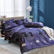 Blue Cat 藍貓 銀離子抗菌薄被套, 貓咪倩影