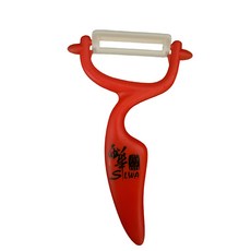 SILWA 西華 上選陶瓷刨絲刀/削皮刀, 紅色, 1支