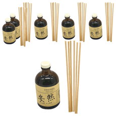 理享家 治癒系列 精油擴香瓶 + 擴香木棒, 安寧 安然, 100ml, 6組