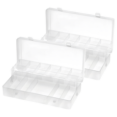 livinbox 雙層風格小集盒 SO-2111 霧透 PP材質 210寬 X 110深 X 45高 mm, 透明色, 2個