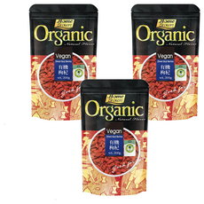 紅布朗 有機枸杞 200g, 慈心有機驗證, 肉厚粒大籽少, 有紅寶之稱, 沖泡茶飲/入菜煲湯/燉煮皆宜, 3包