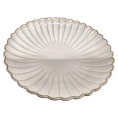 Ciao Li 僑俐餐瓷 菊花圓湯盤, 白, 9.5cm, 1個