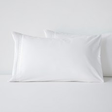 HOLA 和樂家居 打摺拼接500織埃及棉枕套