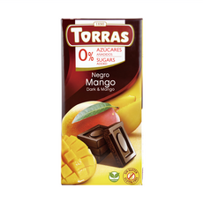 TORRAS多樂 芒果夾心醇黑巧克力, 75g, 1片