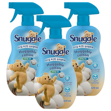 Snuggle 熊寶貝 衣物棉柔芳香噴霧 Huggable Cotton 470ml, 3瓶