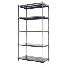 dayneeds 日需百備 極致工藝 烤漆五層架, 黑色, 5層