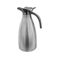 保溫24H不鏽鋼雙層真空保溫壺, 銀色, 2L, 1個
