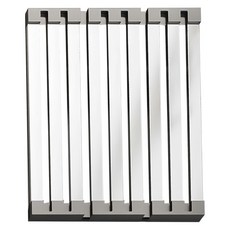 SUNORO 不鏽鋼鋼家用廚房折疊伸縮瀝水架, 1個, 銀色