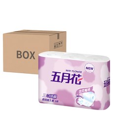 五月花 三層捲筒衛生紙 200張, 11cm, 6捲, 16袋