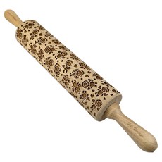 SOLO 歐洲家居 歐洲櫸壓紋擀麵棍 小天使, 1個