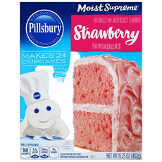 Pillsbury 草莓蛋糕預拌粉, 432g, 1盒