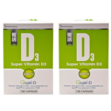 SINCERECARE 橙心 飛活 固D維他命D3膠囊 600IU, 150顆, 2盒