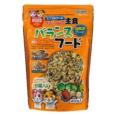 PetBest 自然派 倉鼠主食, 迷你寵物食品, 均衡食品, 含鈣, 含蔬菜 450g, 1包