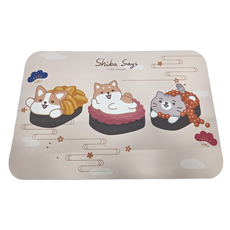 收納王妃 柴語錄壽司軟式珪藻土地墊, 軍艦3貫