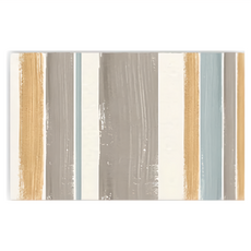 半島良品 PVC防油防水 廚房皮革地墊 長款, 水彩直條紋, 1件