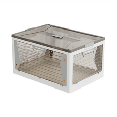 五開門折疊收納箱 白色 120L, 1盒