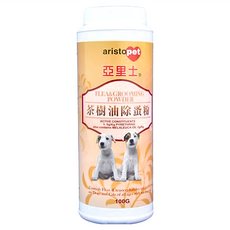 aristopet 亞里士 茶樹油除蚤粉 100g, 天然除蚤, 適用於各年齡層犬/貓, 橘色, 1瓶