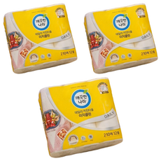 KleanNara 可綠納樂 Easy Clean 捲筒式廚房紙巾 - 100%天然紙漿 210枚, 12捲, 3袋