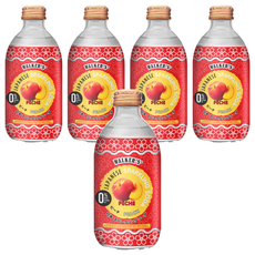 沃克斯 無糖氣泡飲 蜜桃風味, 290ml, 5瓶