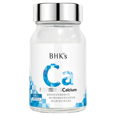 BHK's 胺基酸螯合鈣錠, 補鈣補骨, 維持牙齒健康, 60顆, 1罐