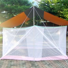 Dadoori 方形蚊帳 10人用 390 x 240 x 190cm 特大號蒙古包, 白色