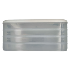 大容量可疊加水餃盒 1蓋4層, 白色, 1個