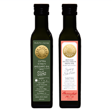 THE VILLAGE PRESS 頂級冷壓初黃金酪梨油+香辣西西里風味橄欖油, 1組