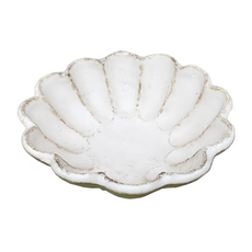 日本製 新食器 花瓣碗 12cm 灰色 點心碗 水果碗 沙拉碗, 1個