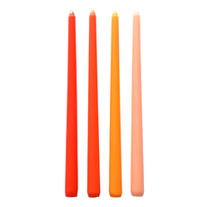 莫蘭迪漸層歐式婚禮蠟燭, 30.5cm高, 2.2cm底直徑, 一組4支, 289g, 1盒