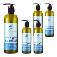 橙林良品 自然元素餐具奶瓶清潔乳, 洗後不乾澀, 500ml, 5瓶