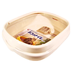 IRIS OHYAMA 愛麗思歐雅瑪 貓便盆 NE490, 米色, 1個