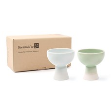 廣州窯 Casual Line系列 陶瓷杯 Set 2 耐熱100°C 8.5cm高, 米白色+淺綠色, 1組