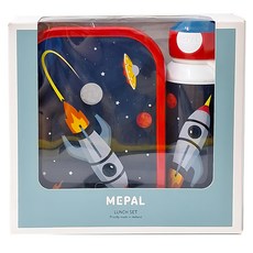 MEPAL 兒童水壺餐盒組-太空之旅, 1組