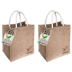 milomix 美樂美事 無染1號手提麻布袋 2個