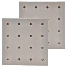 WE CHAMP 多用途壁飾洞洞板置物收納組 Set 尺寸22*22*1CM, 米黃色, 2個