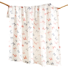 新生兒雙層包巾 竹節棉 多彩蝴蝶結 親膚透氣 新生兒禮盒