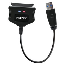 ESENSE 逸盛 K101 USB3.0 2.5吋 SATAIII快捷線, 16cm, 黑色, 1個