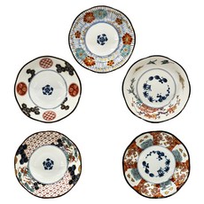 染錦古伊萬里中缽套裝 陶瓷 直徑10.5cm 高4cm, 5 件組中缽, 1組