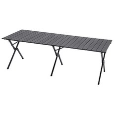 Vanibaby 碳鋼折疊蛋捲桌, 1個, 黑色