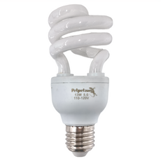 Petpetzone 爬蟲 UVB燈泡 13W 5.0 110-120V, 白色, 1個