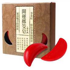 TEAPOWER 茶寶 自然力 開運擲筊皂 2入, 1:1擲筊造型香皂 含乳木果油、蘆薈精華, 80g, 1盒