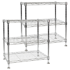 波浪電鍍三層架 鐵+塑膠材質, NO.KD9034, 2個