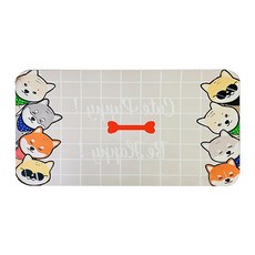 矽藻土軟地墊 2個, 方形 骨頭