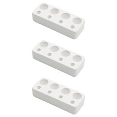 收納王妃 Kouyu珪藻土牙刷架 12 x 5 x 4.5cm, 3個, 白色