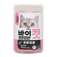 by CAT 喵洽普 貓咪凍乾零食 新鮮甜蝦 25g, 1罐