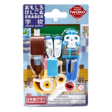 Iwako 造型橡皮擦 學校文具 日本製造, 1組
